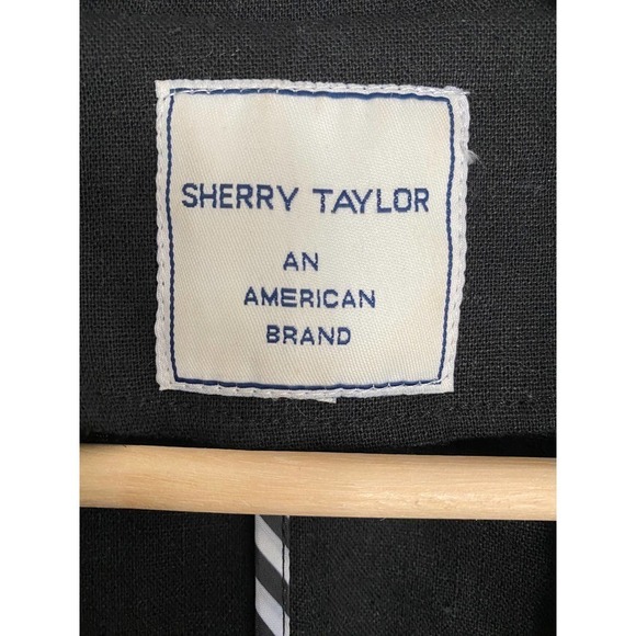 Sherry Taylor black coat / blazer Linen and Rayon brand, size 3X - Picture 4 of 5